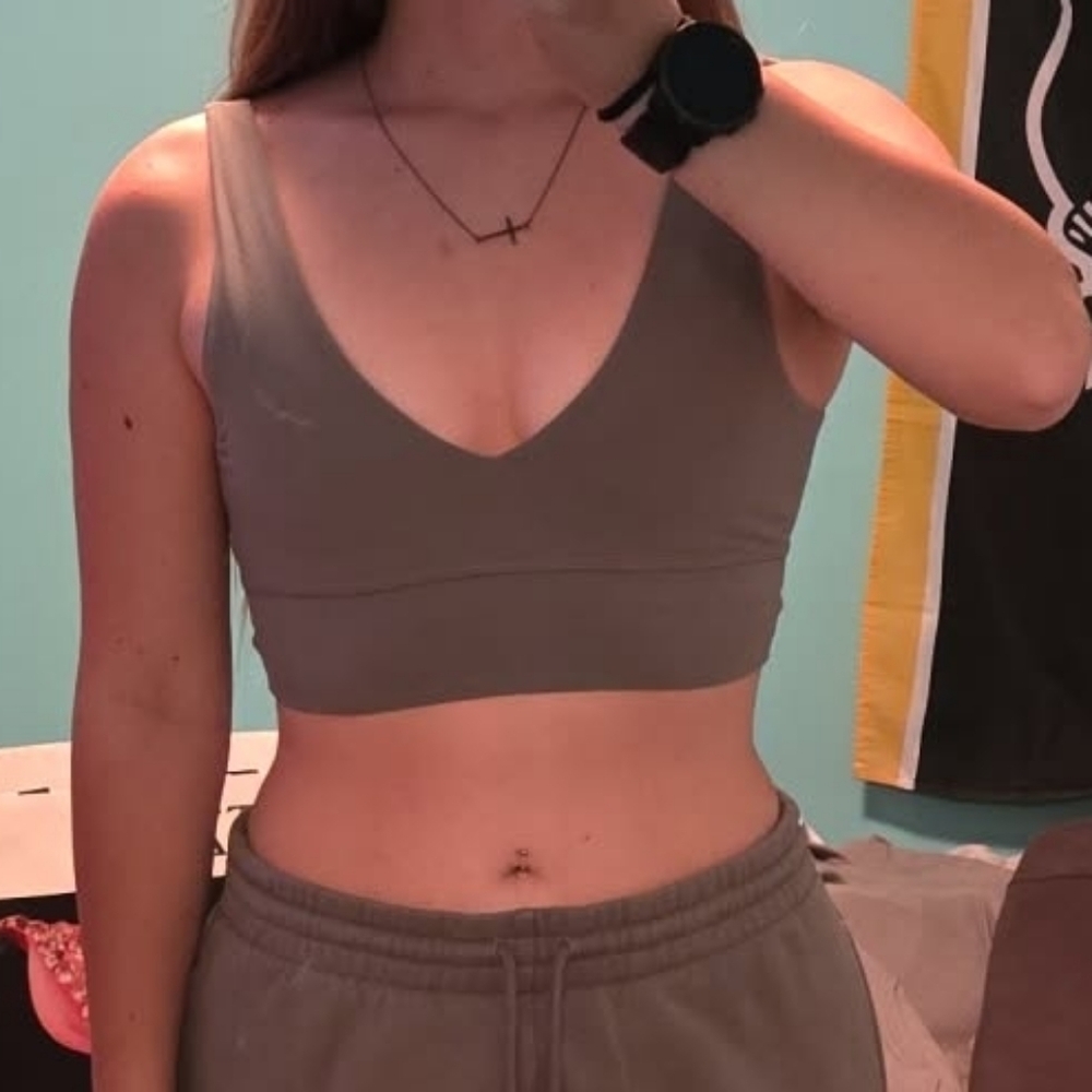 Aritzia Golden BUTTER Arc Bra Top - Smoky Sage